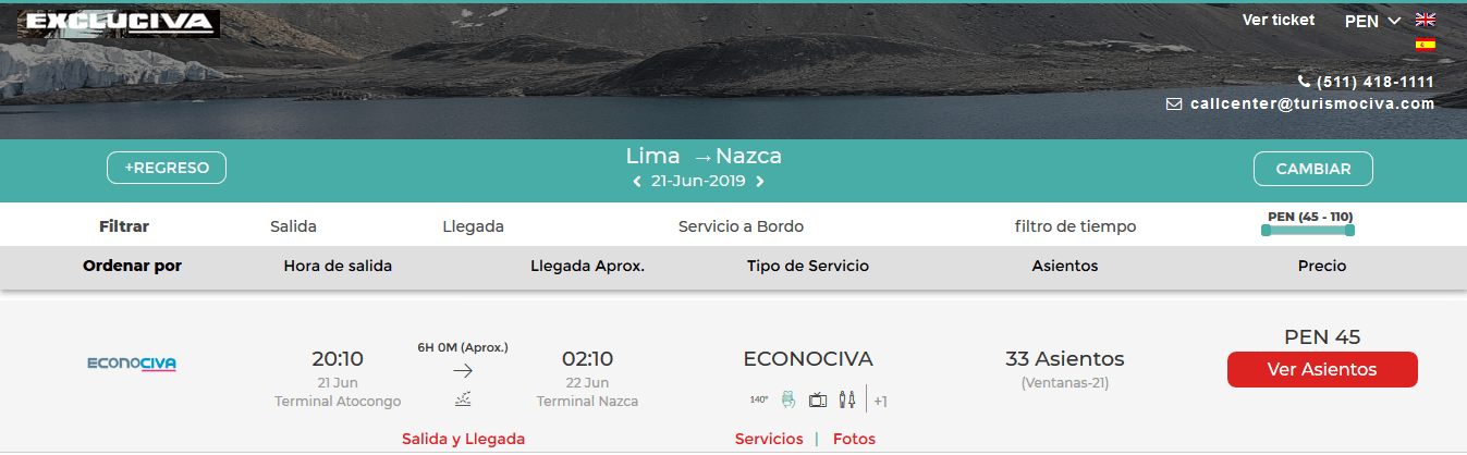 Empresas de Bus a Nazca desde Lima ðŸ¥‡